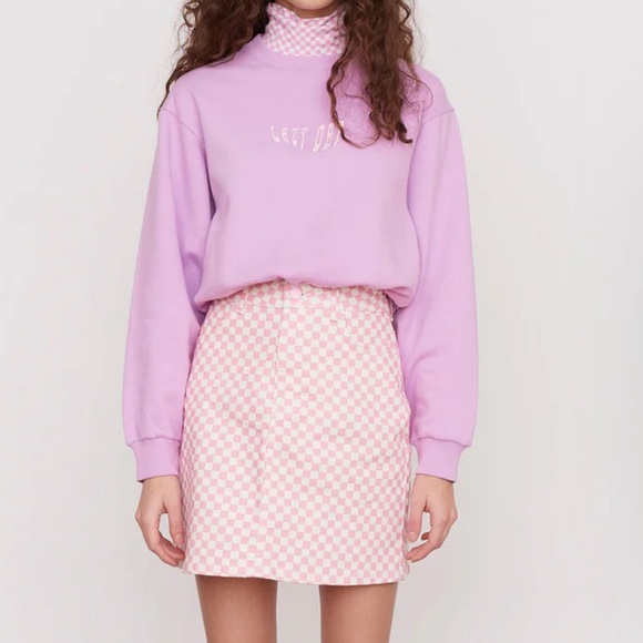 Lazy Oaf Dresses & Skirts - Lazy Oaf Checkers Mini Skirt